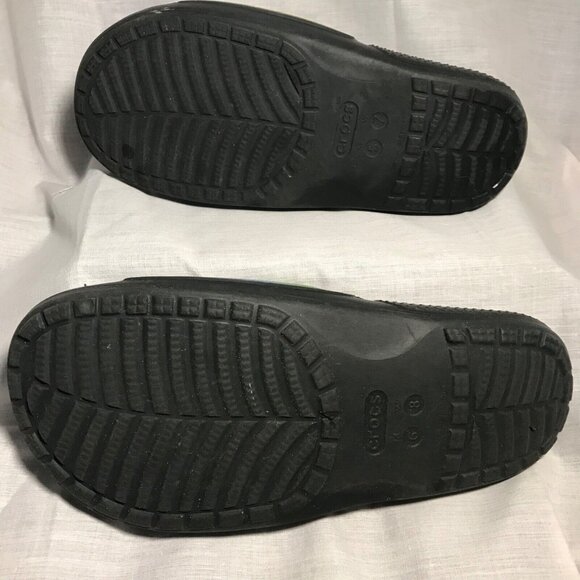 Crocs Tie-Dye Print Iconic Comfort Classic Graphic Slides Woman 6-8 - Picture 8 of 10